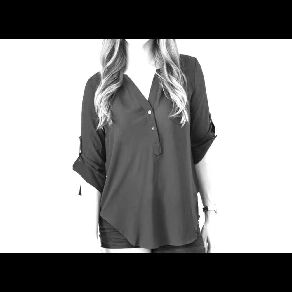 Black chiffon blouse